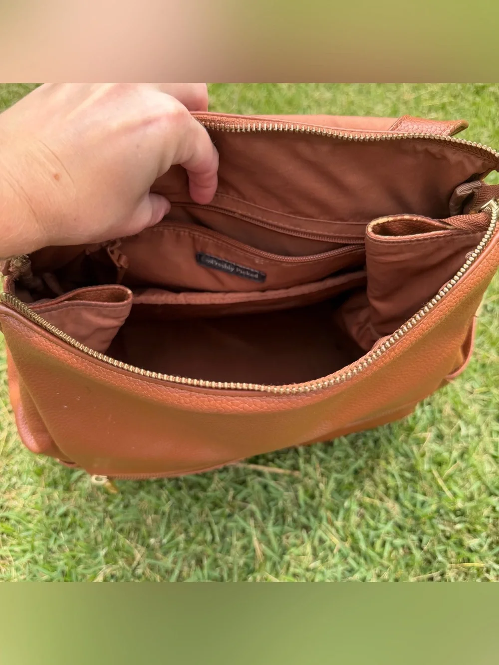 Freshly Picked Cognac Classic Diaper Bag